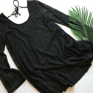 Alter’d State lace long sleeve mini tent-dress